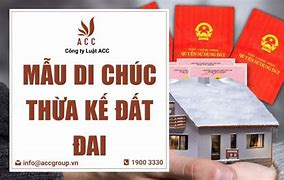 Di Chúc Thừa Kế Đất