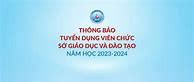 Thông Báo Tuyển Dụng Giáo Viên Năm 2024